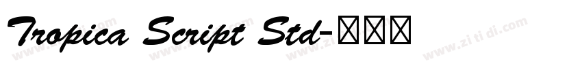 Tropica Script Std字体转换